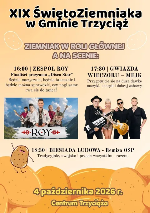 Dni ziemniaka 2026 Trzyciąż 32-353 — plakat
